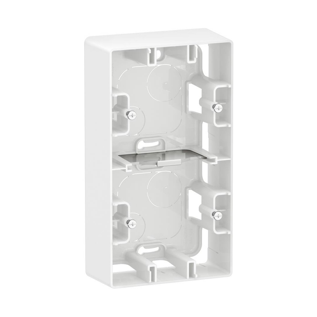 Конзола двойна за открит монтаж цвят Бял Niloe New Legrand