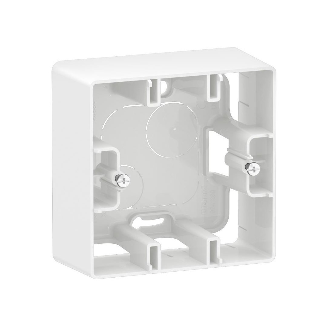 Конзола единична за открит монтаж цвят Бял Niloe New Legrand