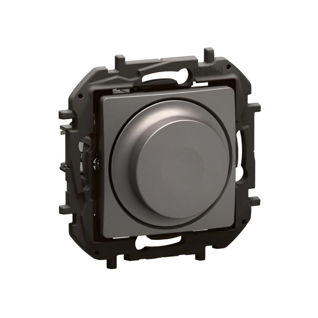 Димер ротативен R=5-300W L=5-300VA LED=5-75VA цвят Сив Niloe New Legrand