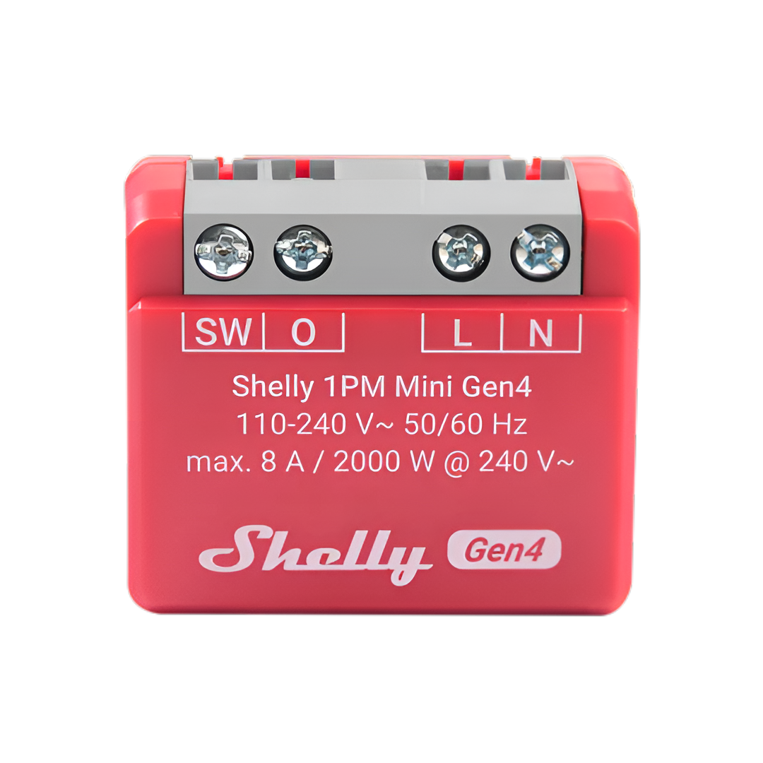 Микромодул Smart реле 1х On/Off 8A с мерител изисква неутрала Shelly 1PM Mini Gen4