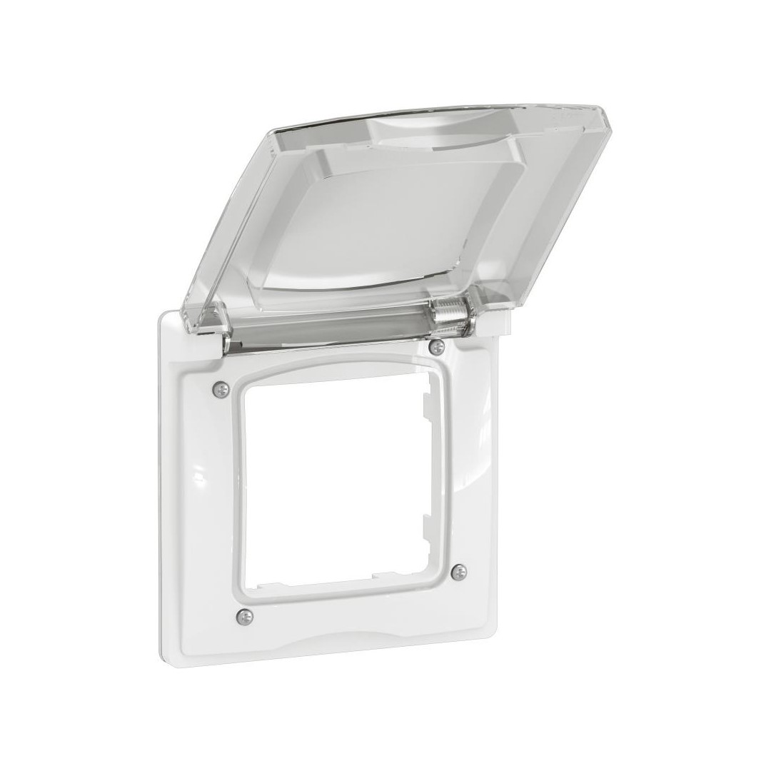 Рамка 1х с капак IP44 цвят Бял Niloe New Legrand