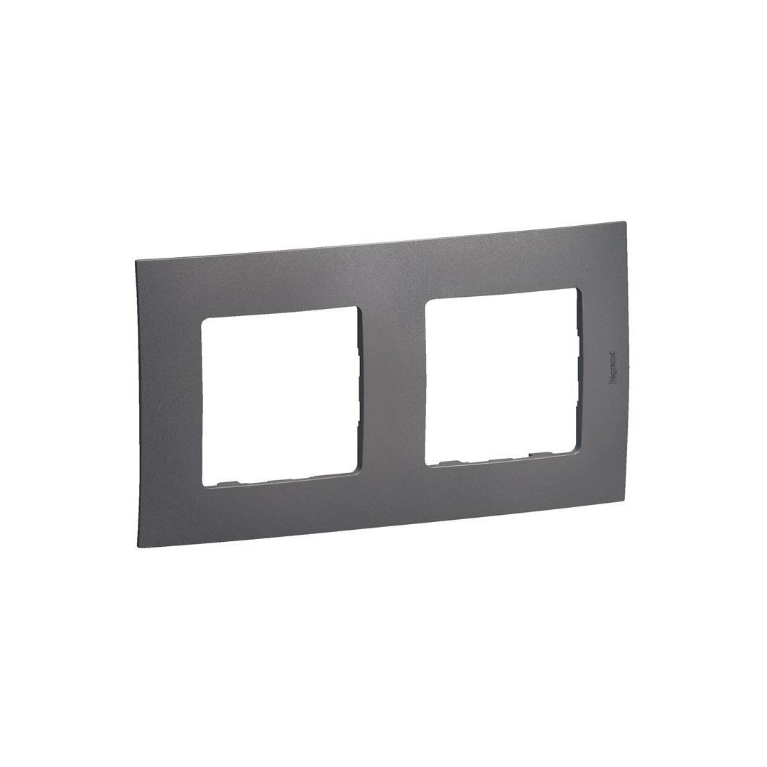 Рамка 2х цвят Сив Niloe New Legrand