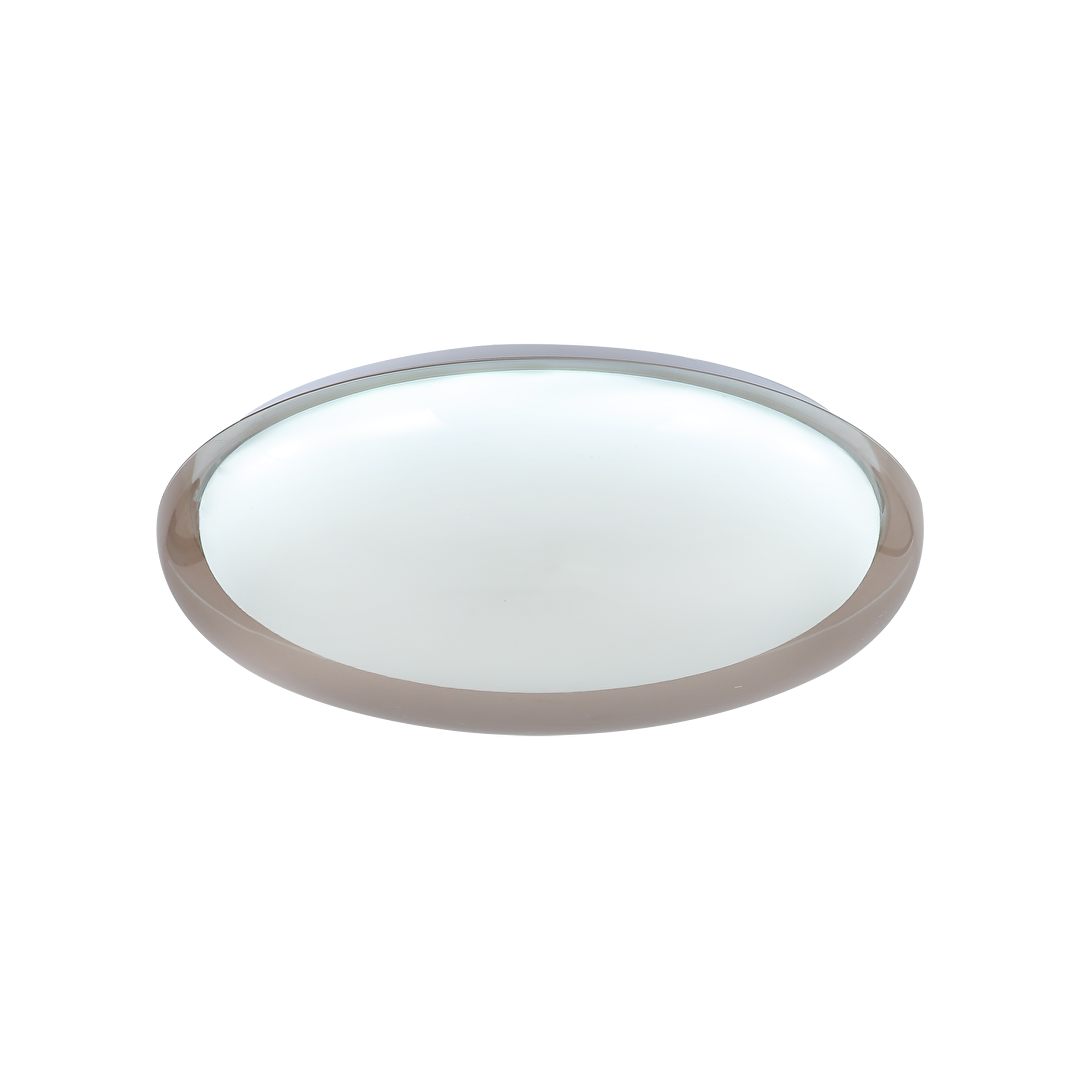 LED димираща ССТ плафониера с дистанционно управление, опушен кварц, max.72W, 3000K-6000К, 220-240V AC, кръг, IP20