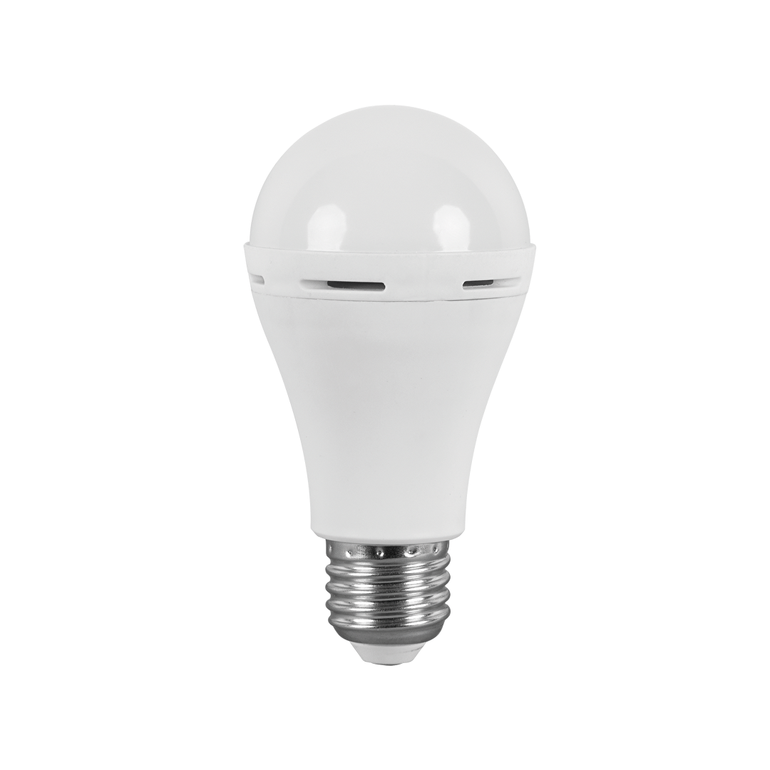 LED лампа крушка с вградена батерия 6W, E27, 4000K, 220-240V AC, неутрална светлина