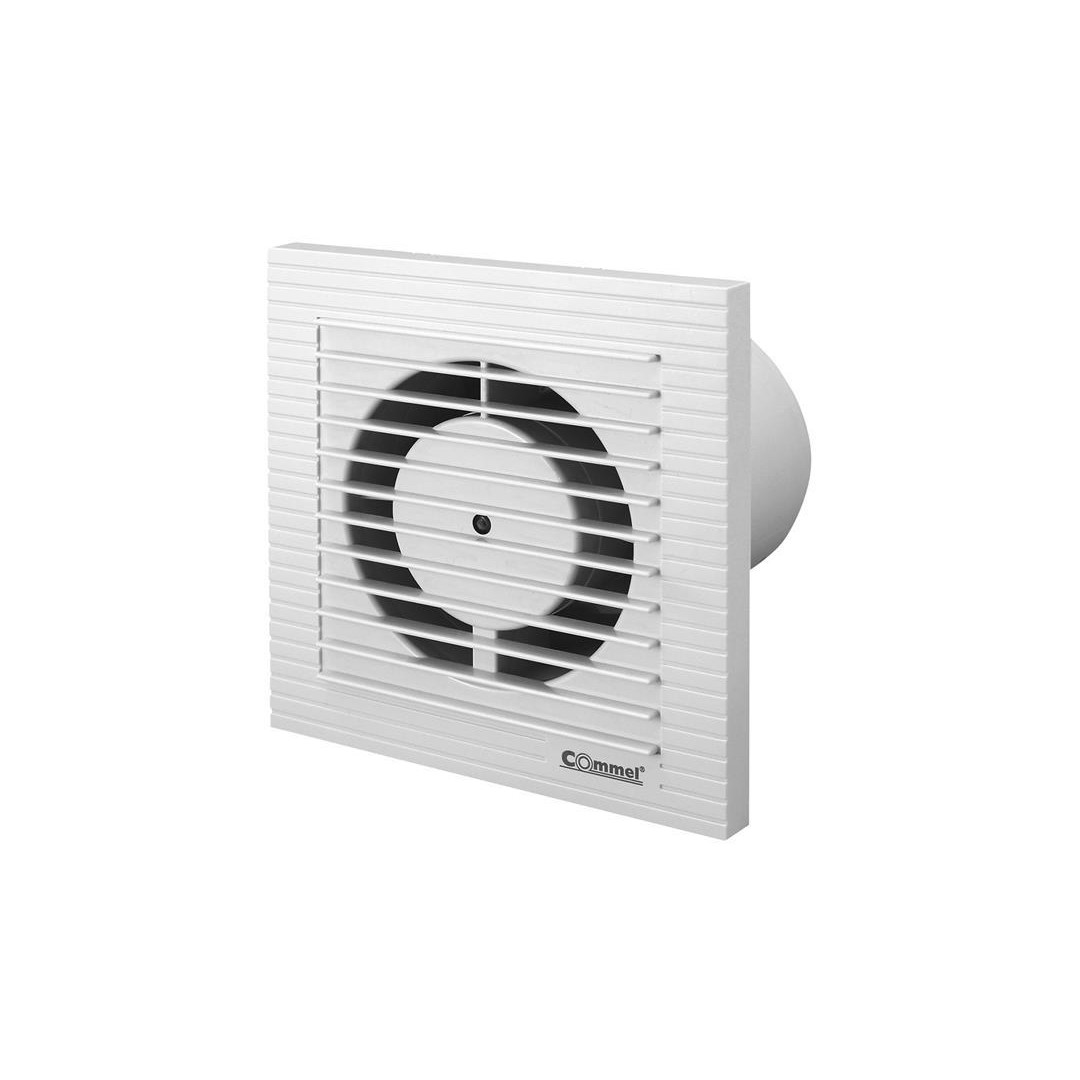 Вентилатор ф100мм, цвят Бял, 130м3/ч 12W 34dB с клапа Commel