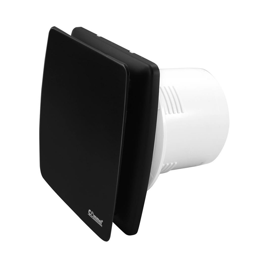 Вентилатор ф120мм, цвят Черен, 160м3/ч 16W 34dB с клапа Commel