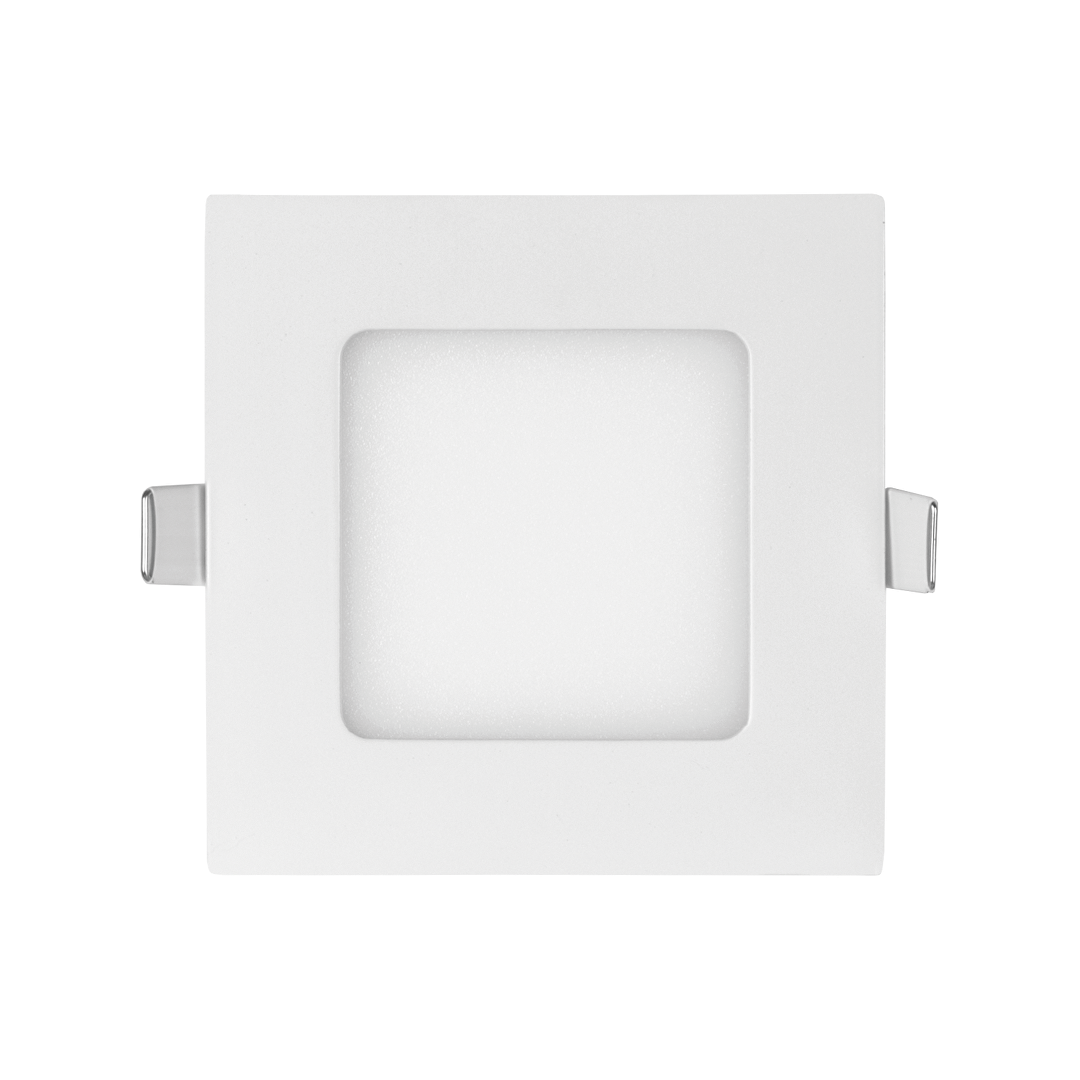 LED панел за вграждане, квадрат, 6W, 4200K, 220-240V AC, неутрална светлина