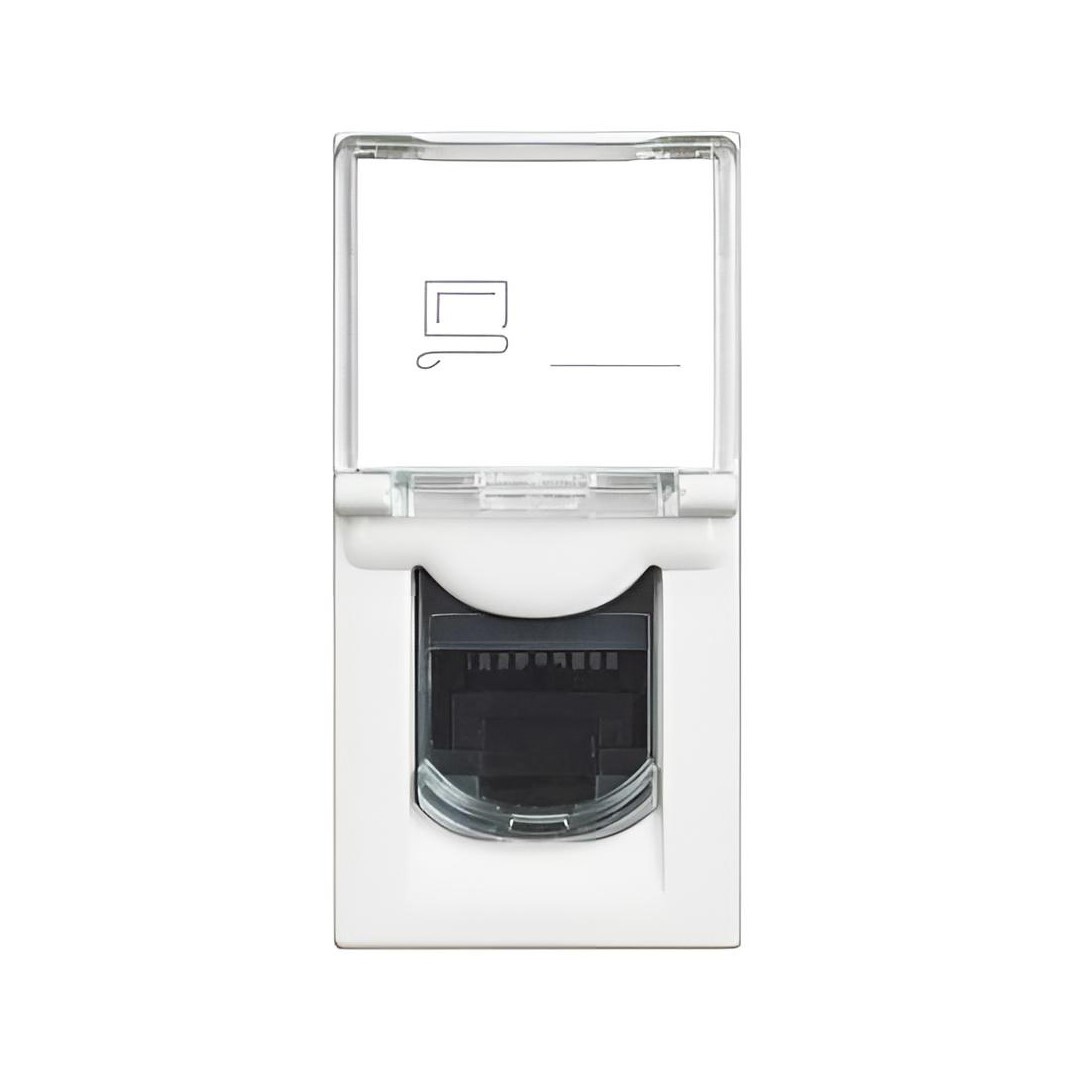 Розетка RJ45 cat.6 STP 1 мод. цвят Бял /блистер/ Classia Bticino