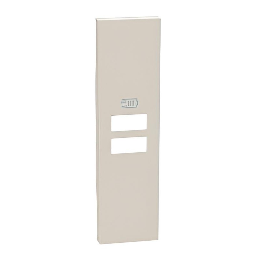 Лицев панел за USB розетка тип 2xA/2xC/A+C 1 мод. цвят Крем Living Now Bticino