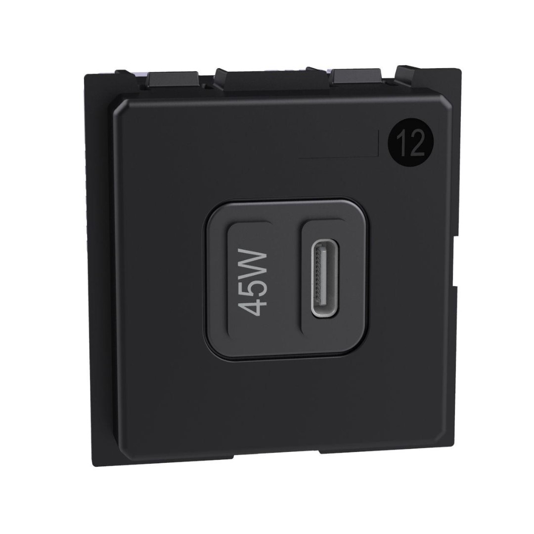 Розетка USB за зареждане тип C Power Delivery 45W 2 мод. Living Now Bticino