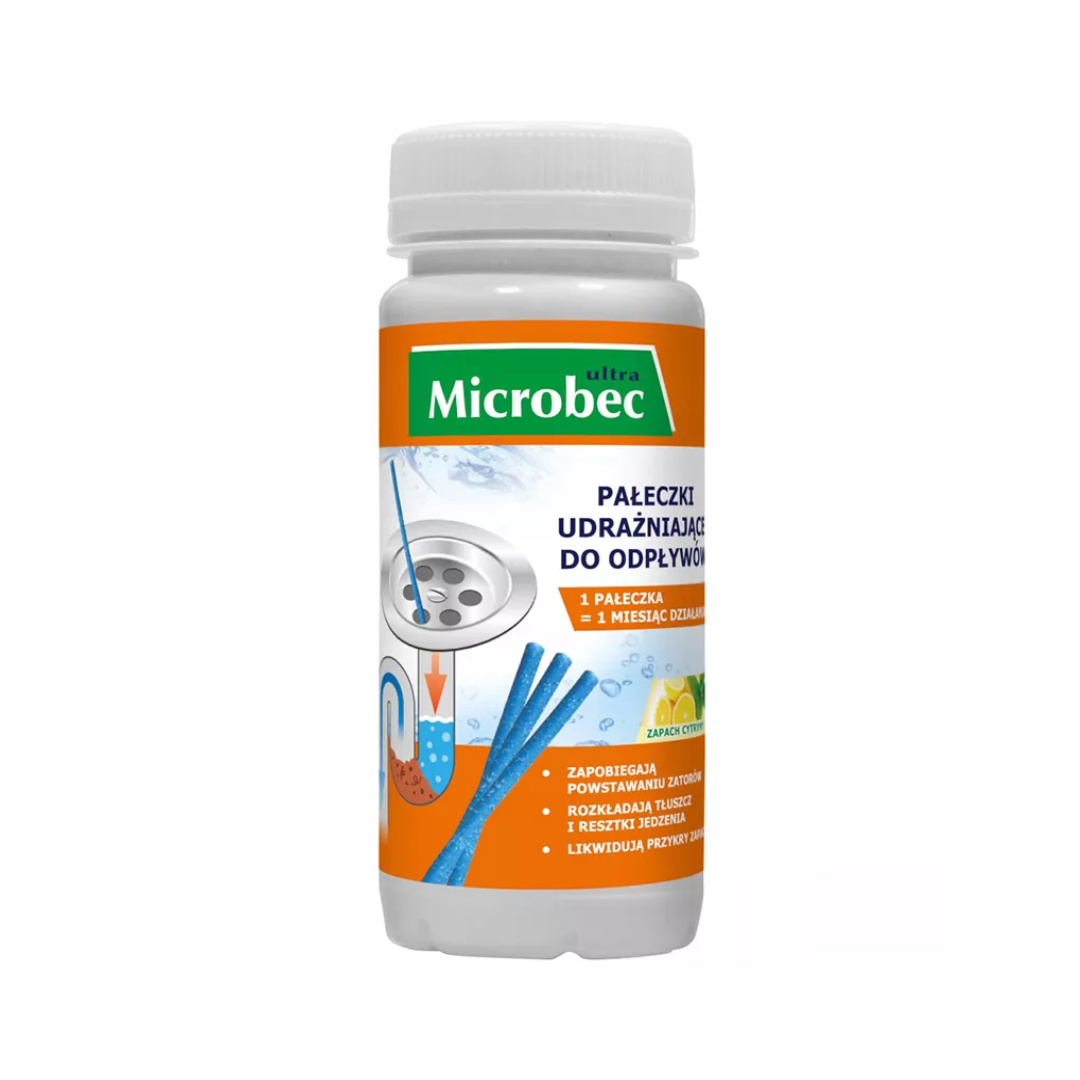 БРОС MICROBEC 12 броя Пръчици за почистване на сифони (12 бр в кашон)