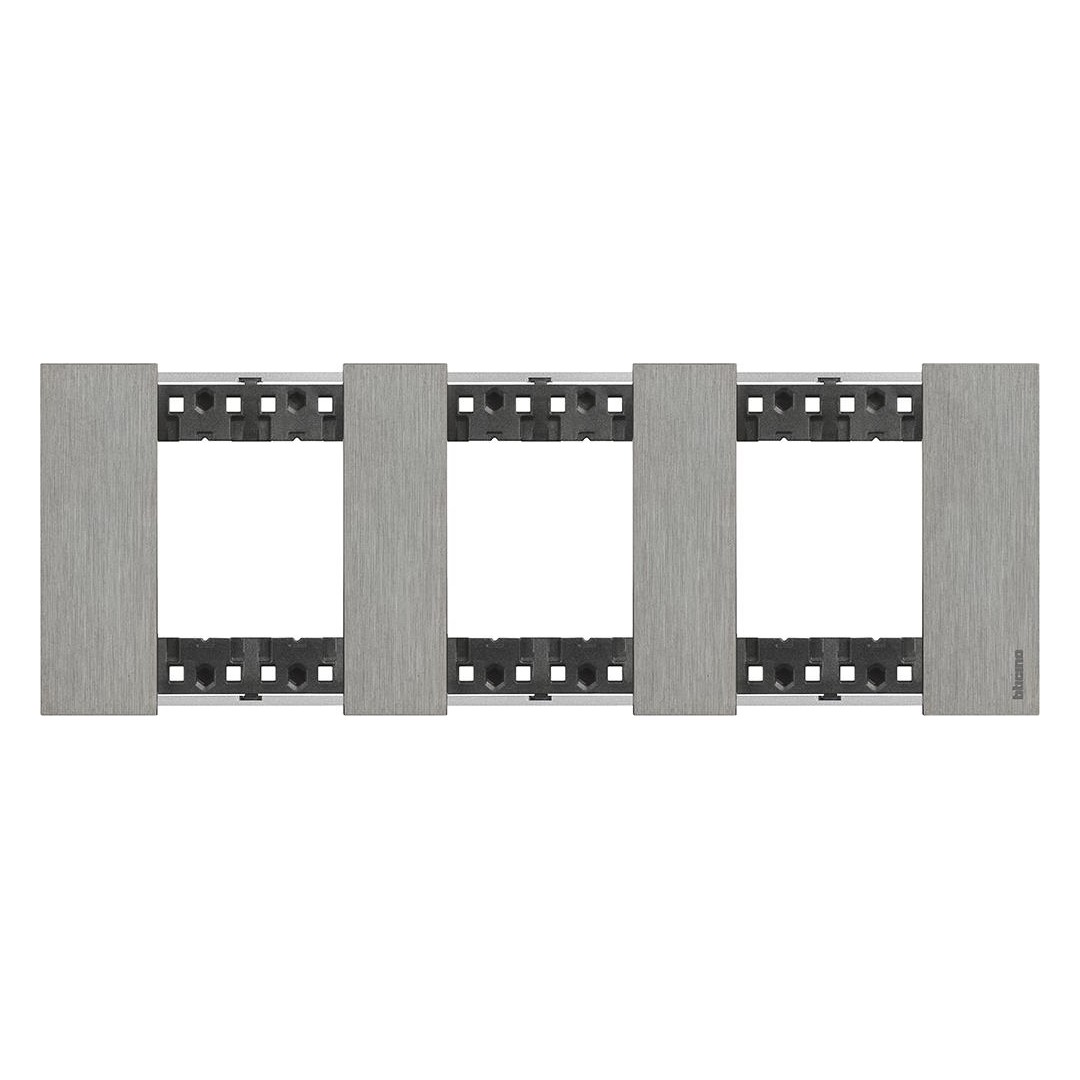 Рамка 3×2 мод. метална цвят Стомана (Steel) Living Now Bticino