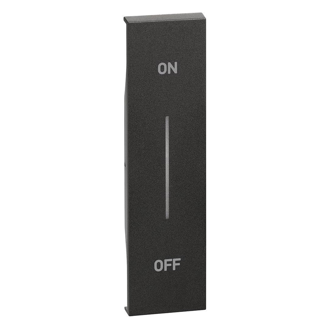 Лицев панел за бутон „On/Off“ 1 мод. цвят Черен Living Now Bticino