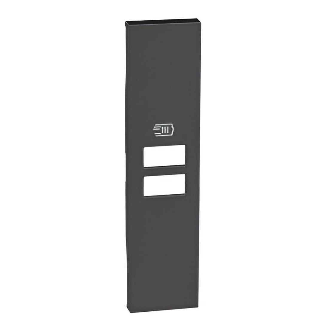 Лицев панел за USB розетка тип 2xA/2xC/A+C 1 мод. цвят Черен Living Now Bticino