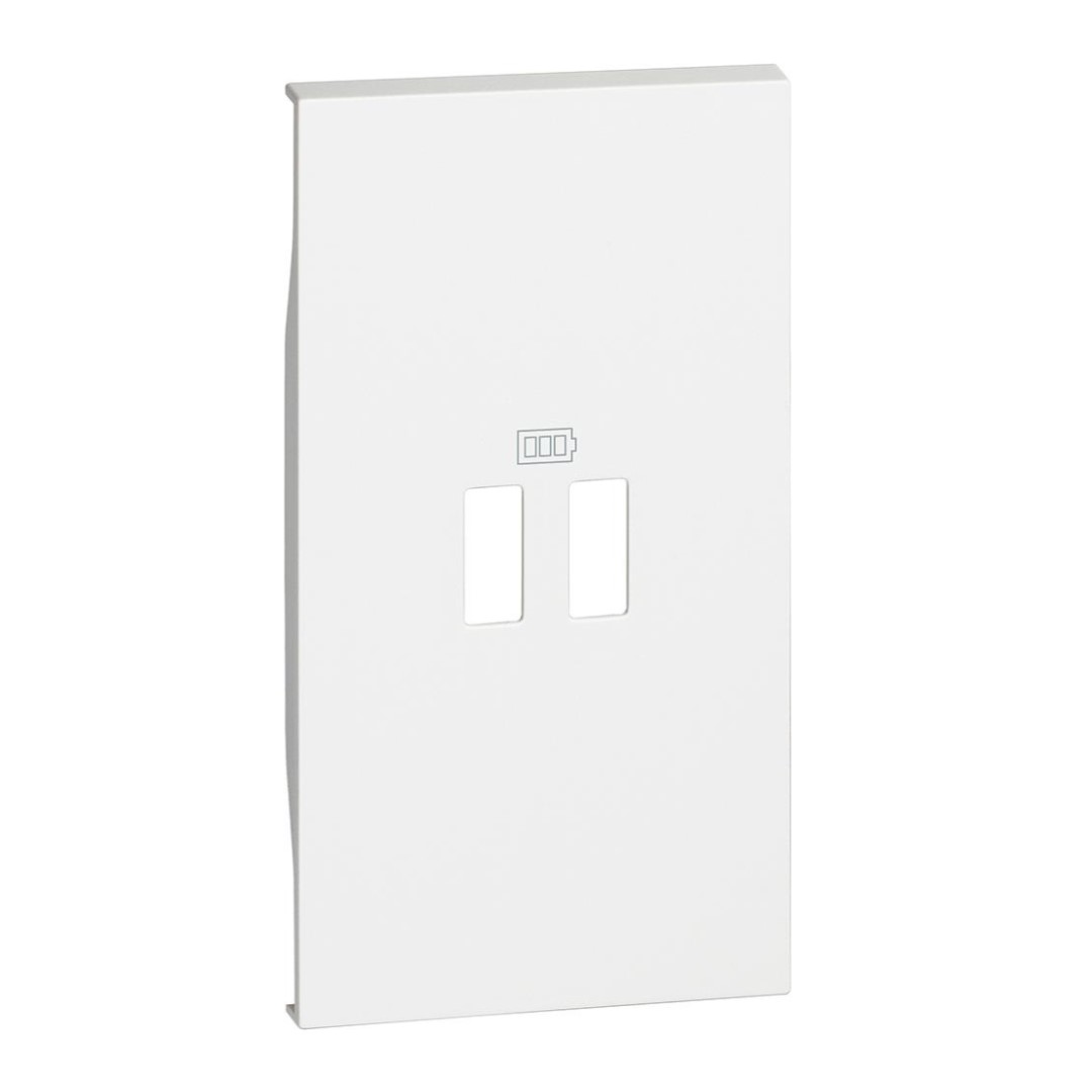 Лицев панел за USB розетка тип 2xA/2xC/A+C 2 мод. цвят Бял Living Now Bticino