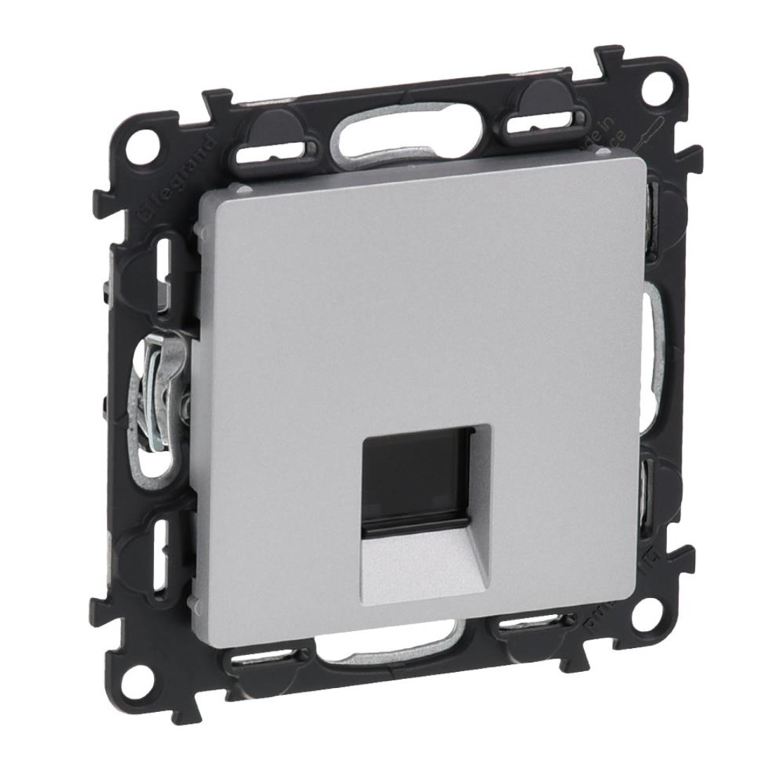 Розетка RJ45 cat.5е FTP цвят алуминий Valena Life Legrand