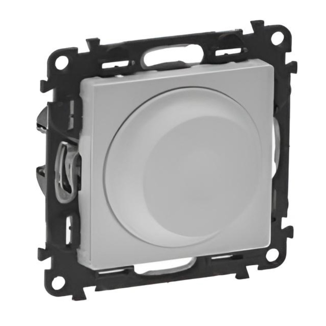 Димер ротативен R=5-300W L=5-300VA LED=5-75W цвят алуминий Valena Life Legrand