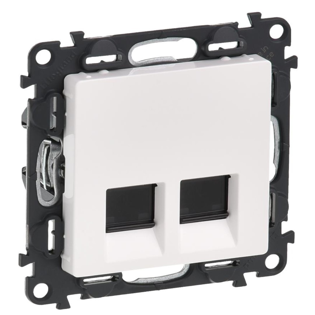 Розетка 2xRJ45 cat.6 STP цвят бял Valena Life Legrand