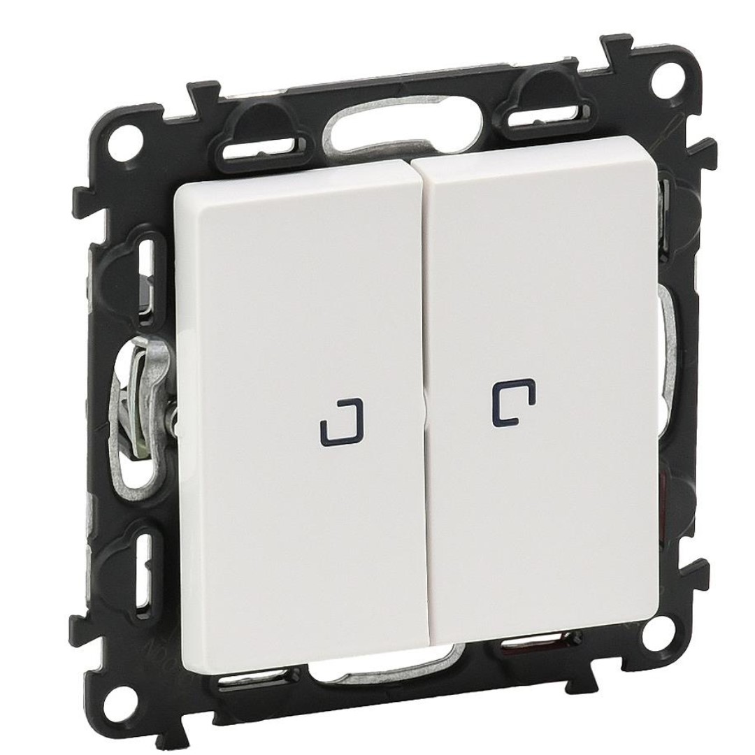 Сериен ключ с подсветка LED 0.15мА цвят бял Valena Life Legrand