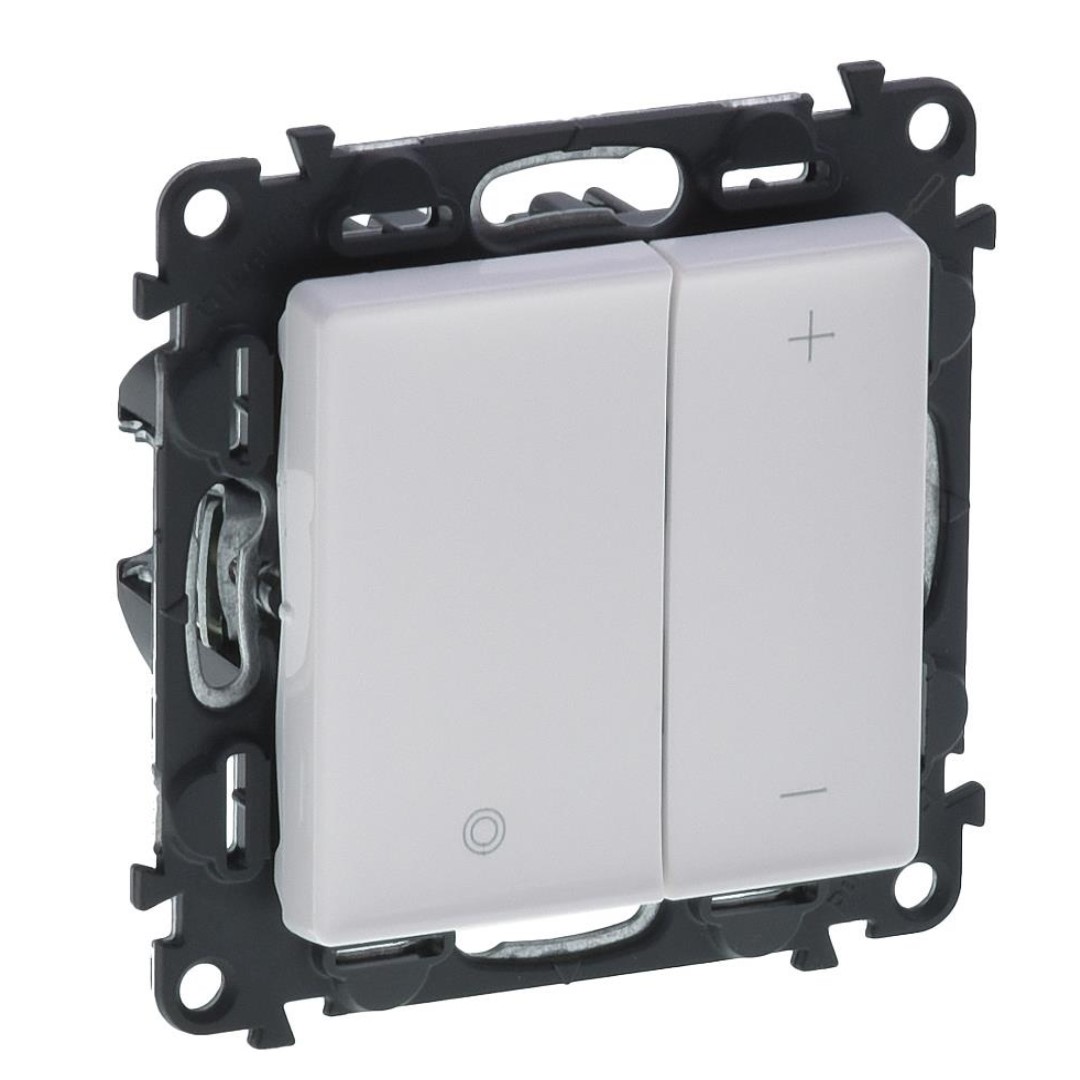 Димер бутонен R=3-400W L=3-400VA LED=3-125VA цвят бял Valena Life Legrand