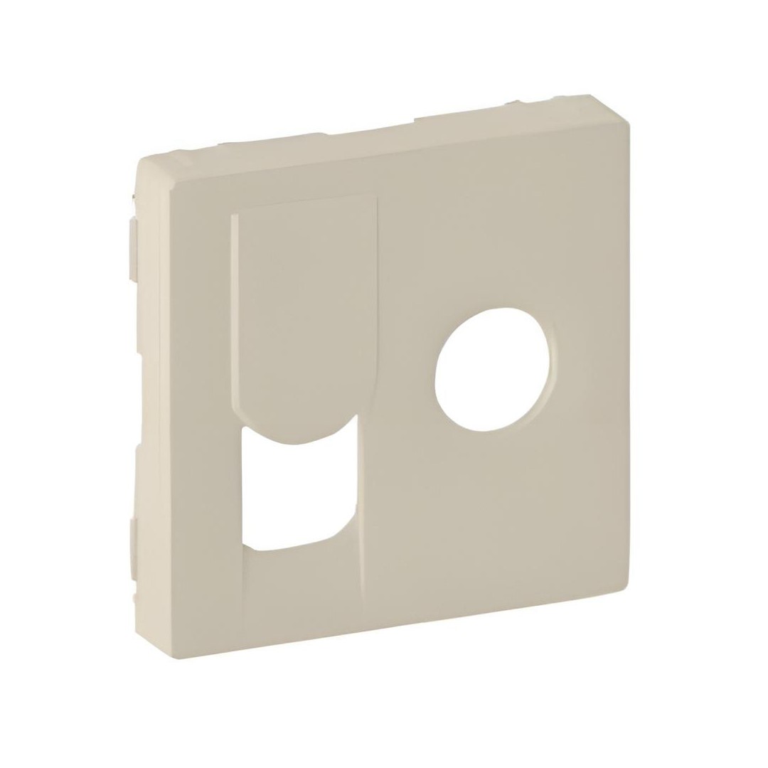 Лицев панел за TV+RJ45 розетка цвят крем Valena Life Legrand