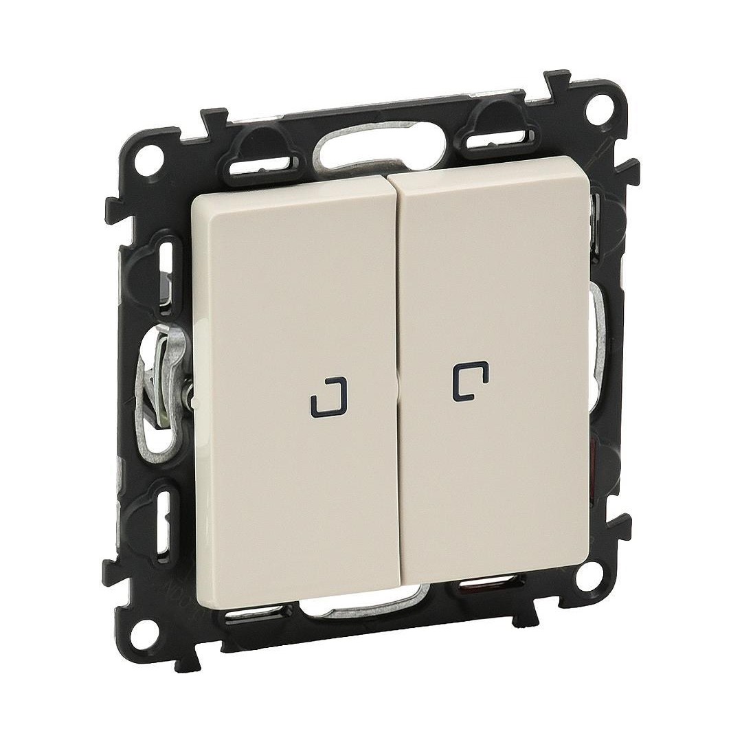 Сериен ключ с подсветка LED 0.15мА цвят крем Valena Life Legrand