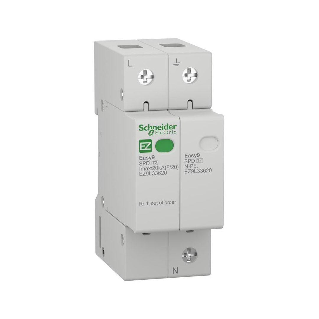 Катоден отводител тип 2 Easy 9 20kA 275V 1P+N SE