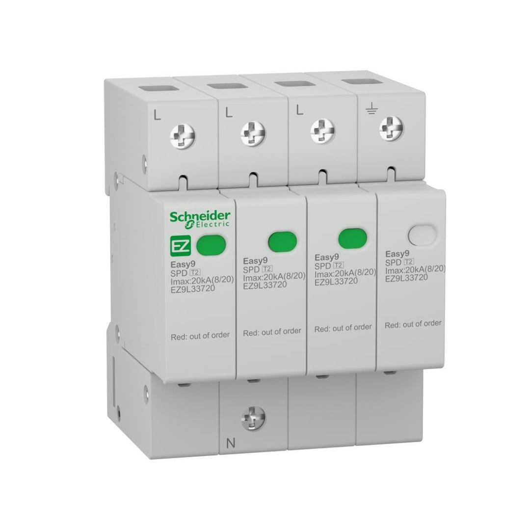 Катоден отводител тип 2 Easy 9 20kA 275V 3P+N SE