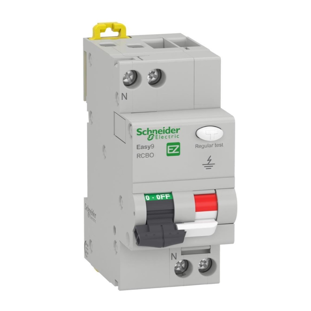 ДТЗ комбинирана Easy 9 1P+N 10A крива C 30mA тип AC 6kA 2 мод. SE