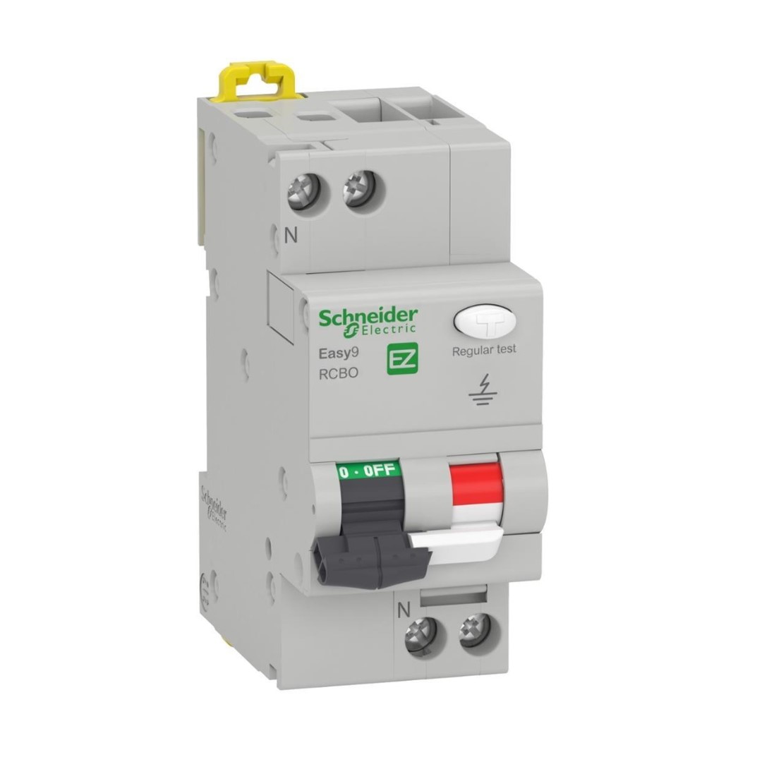 ДТЗ комбинирана Easy 9 1P+N 25A крива C 30mA тип AC 6kA 2 мод. SE