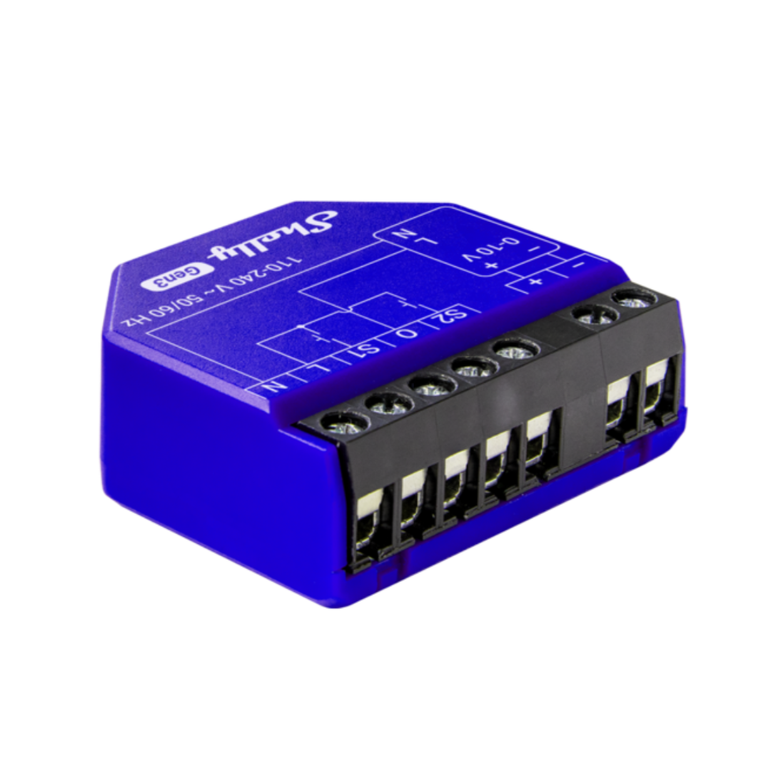 Микромодул Smart реле 1х димер 0/1-10V изисква неутрала Shelly Dimmer 0/1-10V PM Gen3