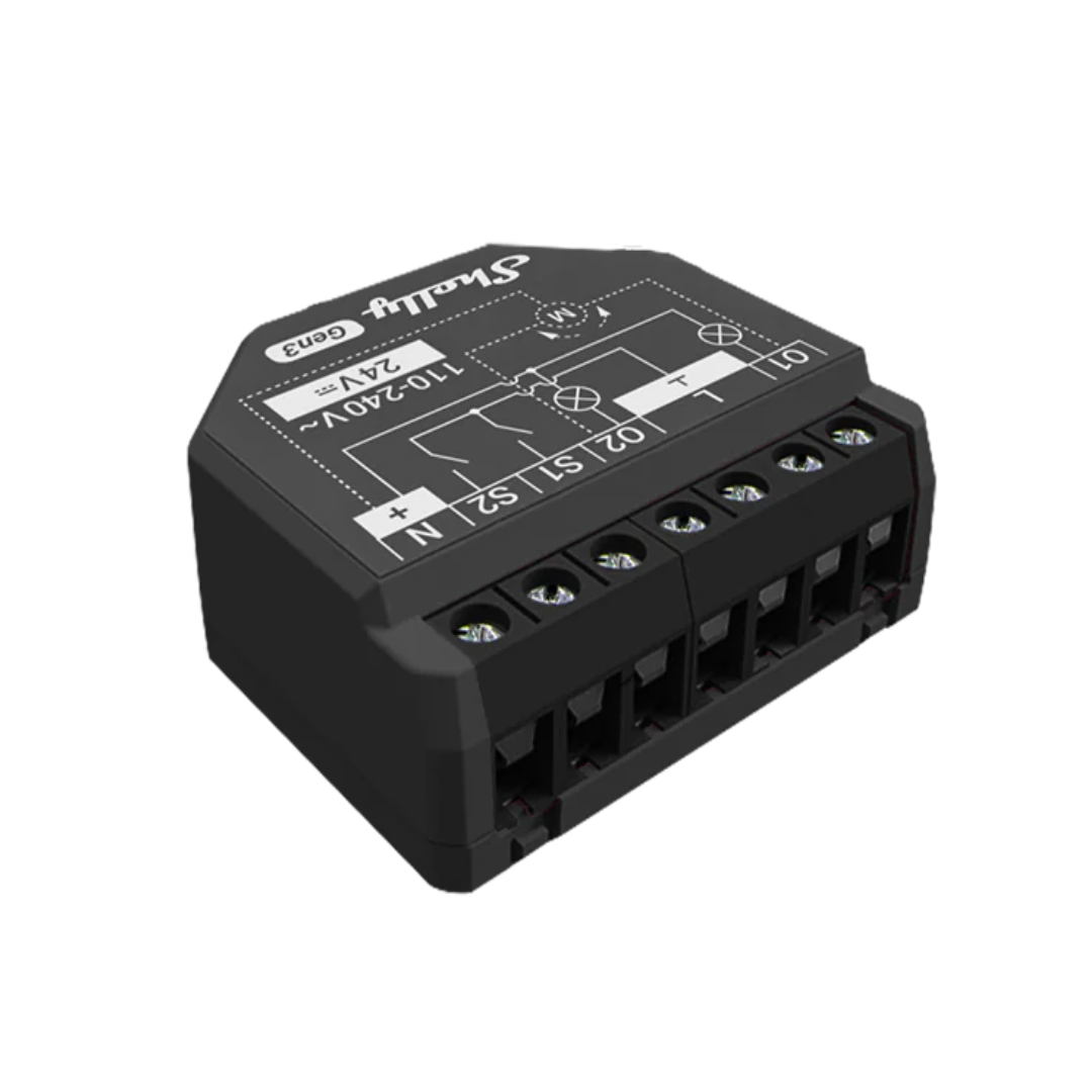 Микромодул Smart реле 2х On/Off или щори 10A изисква неутрала Shelly 2PM Gen3
