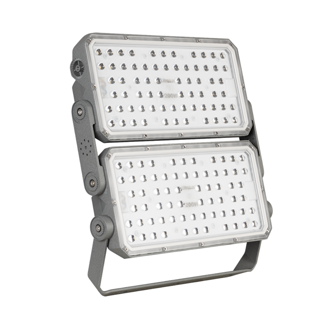 Професионален LED модулен прожектор, основен 200W, 5000K, 190-305V AC, IP66, Дифузер 20°