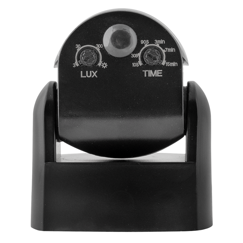 PIR сензор за движение за открит монтаж с черна леща, 2xPIR, 180°/360°, 9m, IP65, черен