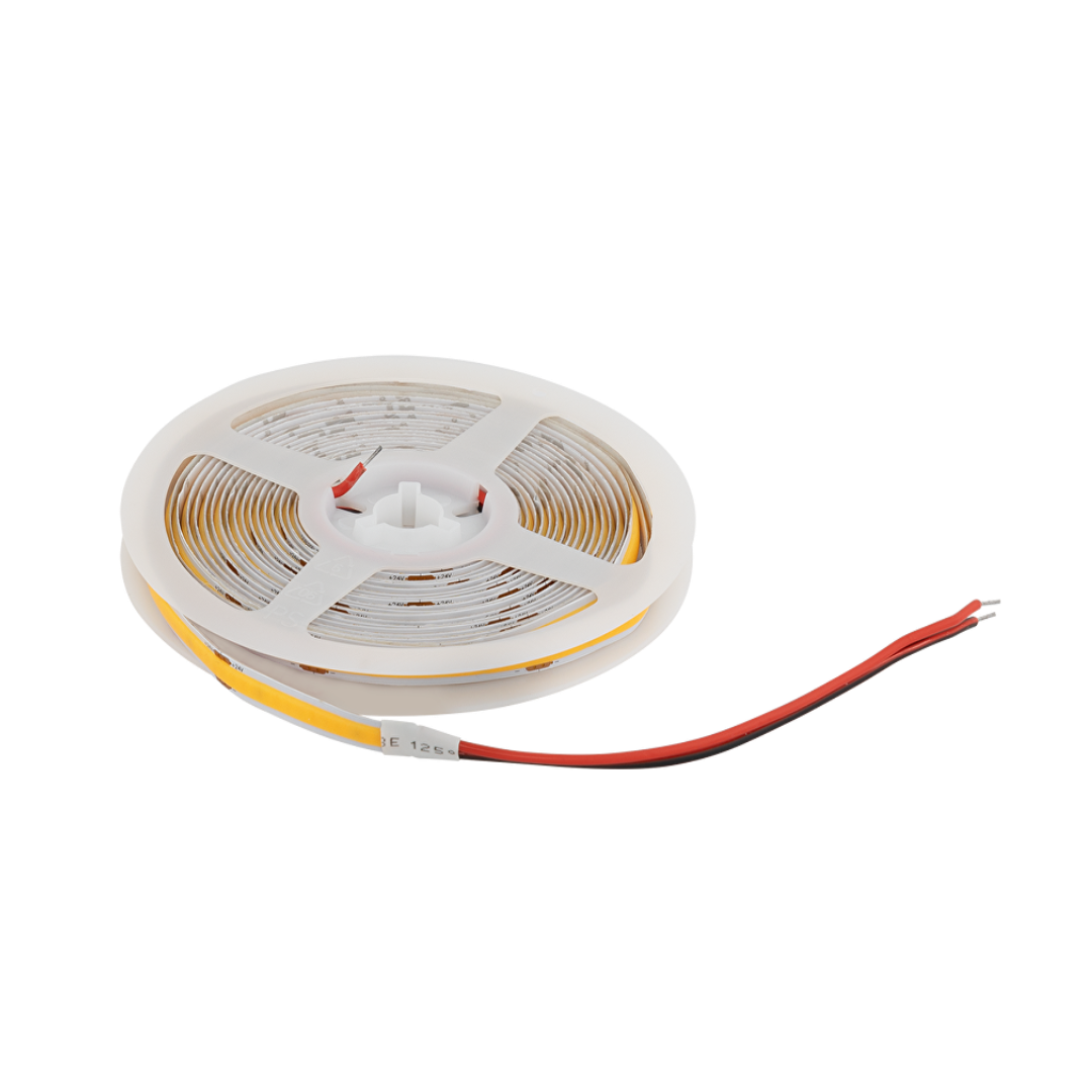 Професионална LED лента 11W/m, 1800K, 24V DC, 480LEDs/m, COB, 5m, амбър