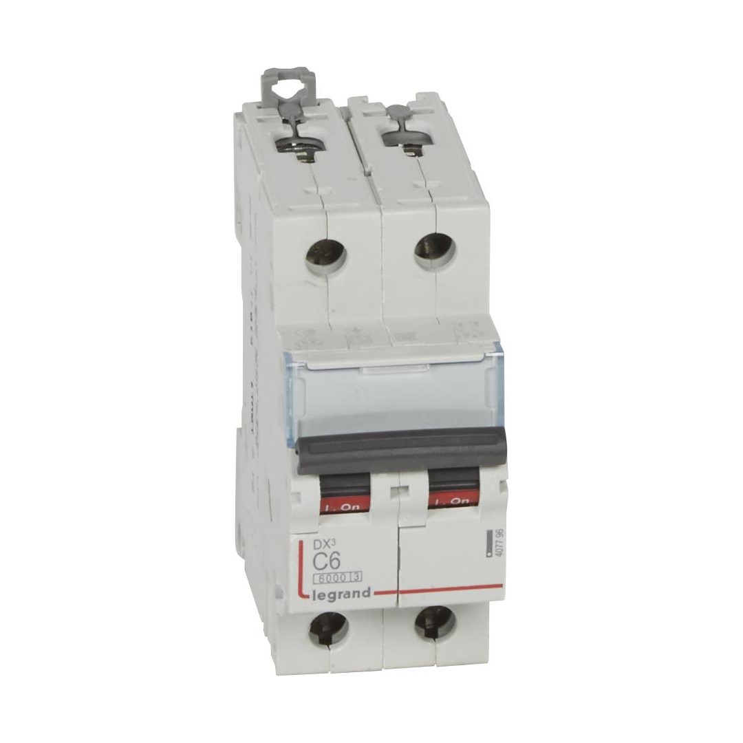 Автоматичен прекъсвач DX3 2P 6A крива С 6kA Legrand
