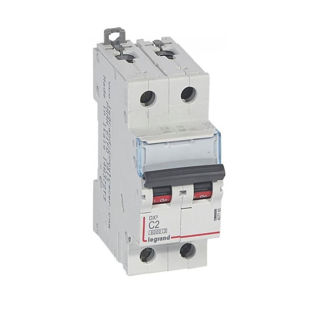 Автоматичен прекъсвач DX3 2P 2A крива С 6kA Legrand