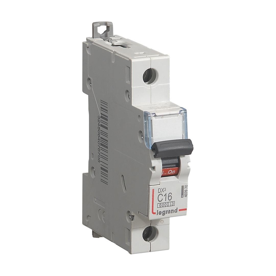 Автоматичен прекъсвач DX3 1P 16A крива С 6kA Legrand