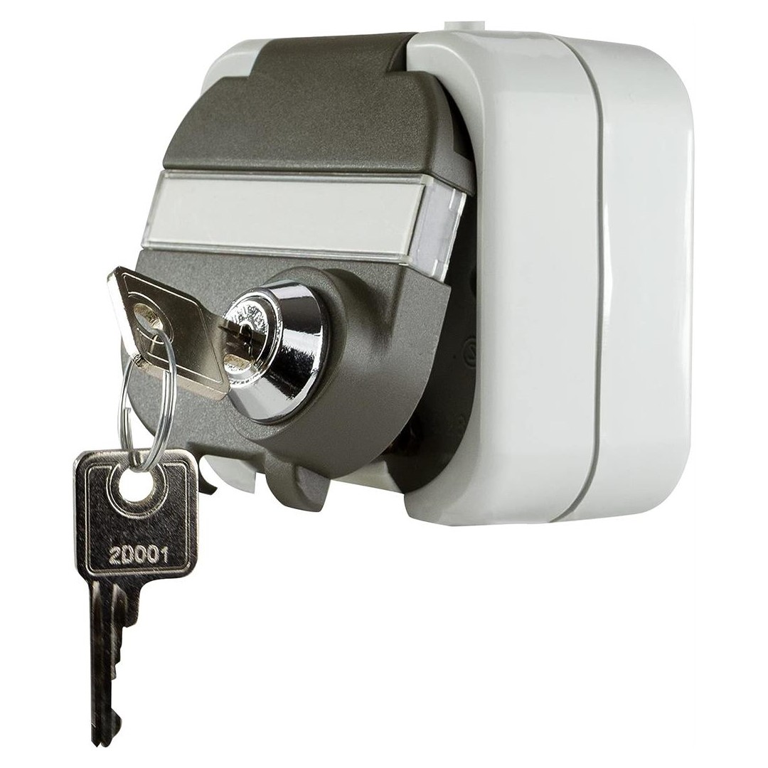 Контакт шуко открит монтаж IP44 с КЛЮЧ серия AquaTop GAO