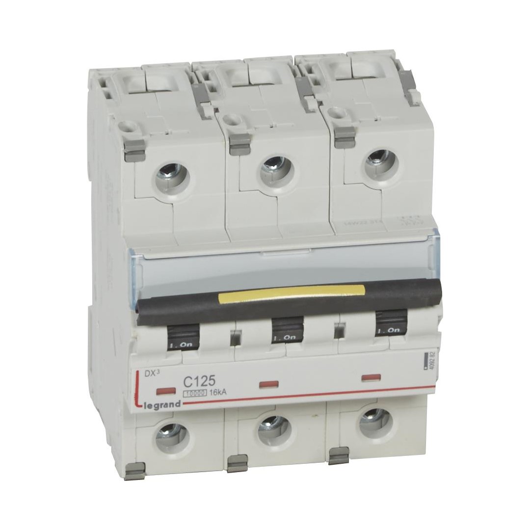 Автоматичен прекъсвач DX3 3P 125A крива С 10kA 4,5 мод. Legrand