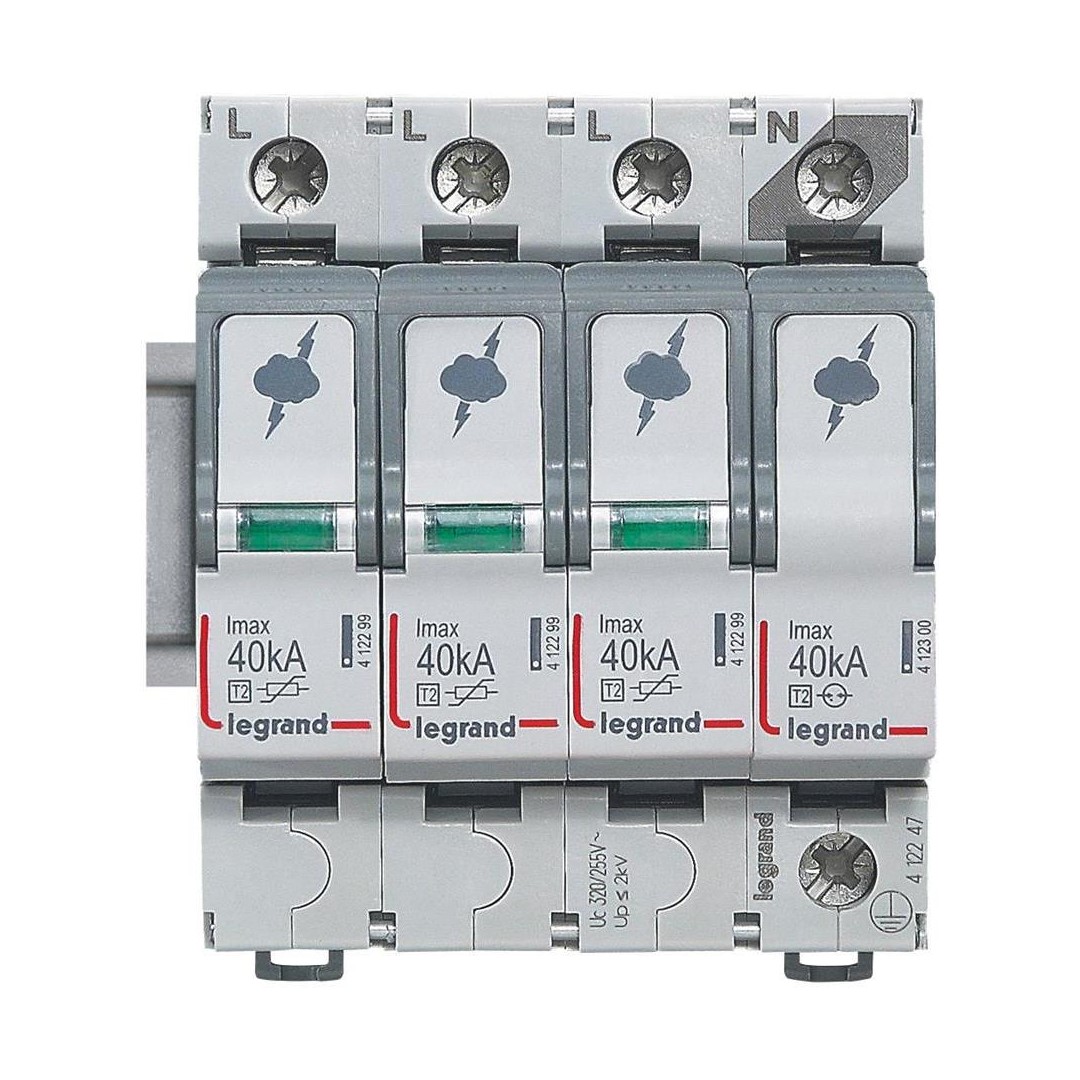 Катоден отводител тип 2 SPD 40kA 320V 3P+N R Legrand