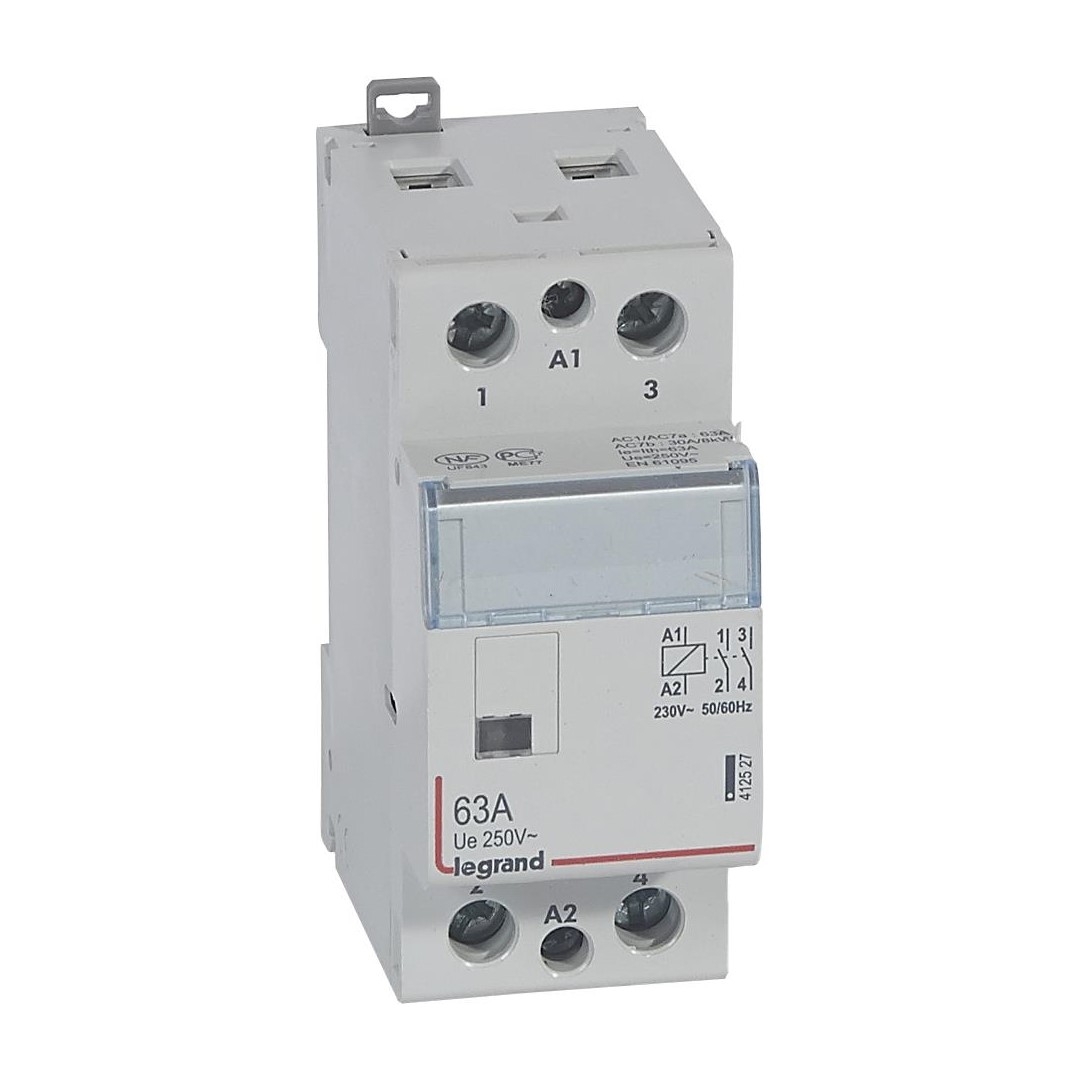 Модулен контактор CX3, 63A 2NO 220V 2 модула Legrand