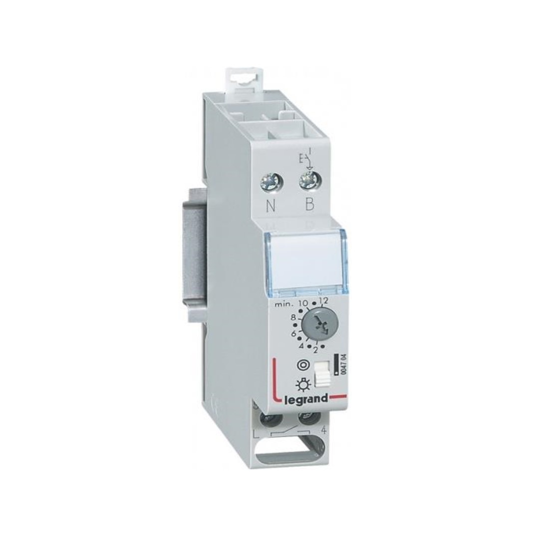 Стълбищен автомат, 7x 0.5s-12m, 1c/o 16A, 8…240Vac 1 модул Legrand