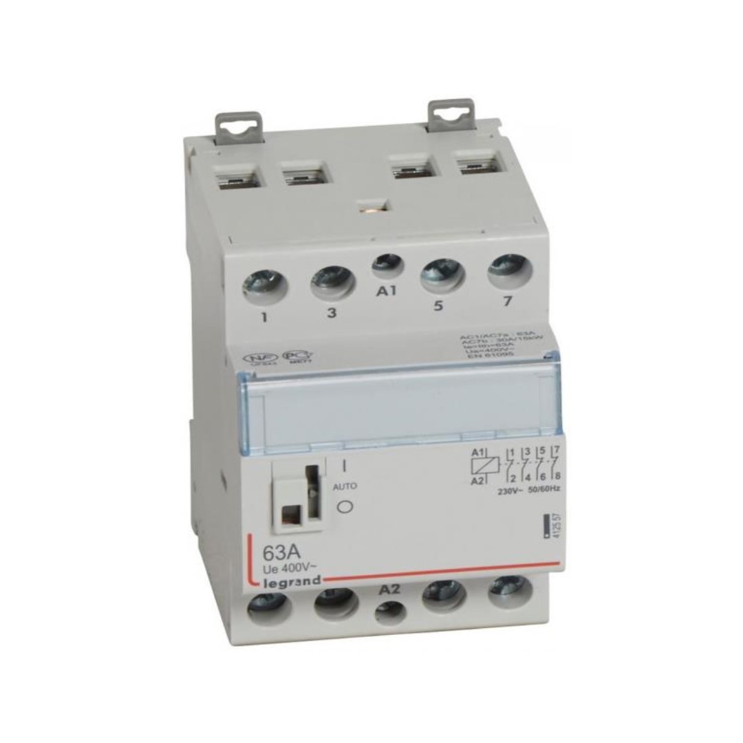 Модулен контактор с ръкохватка CX3, 63A 4NC 220V 3 модула Legrand