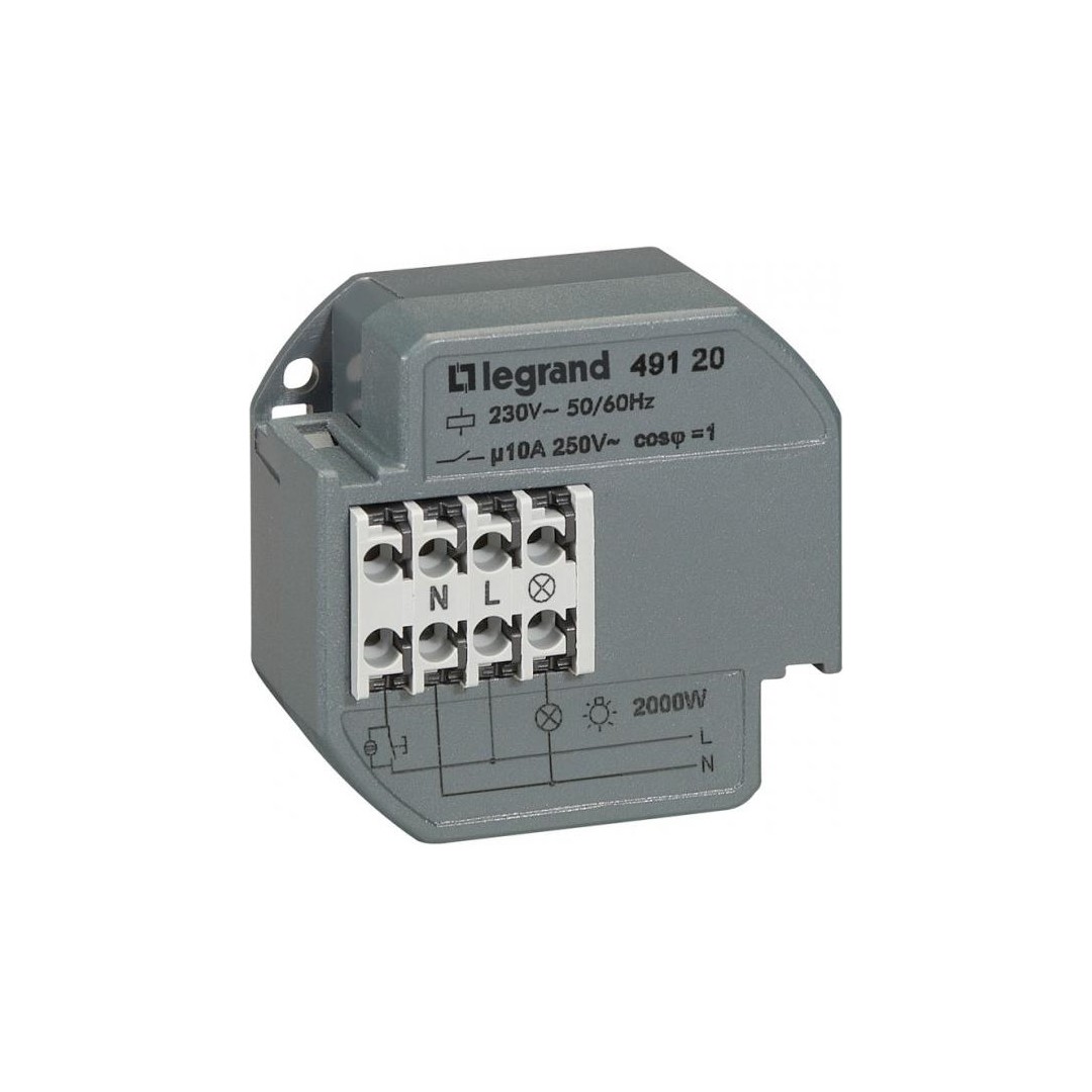 Импулсно реле за конзола CX3 10A 230V 1P 2300W LED 1000W БЕЗШУМНО Legrand