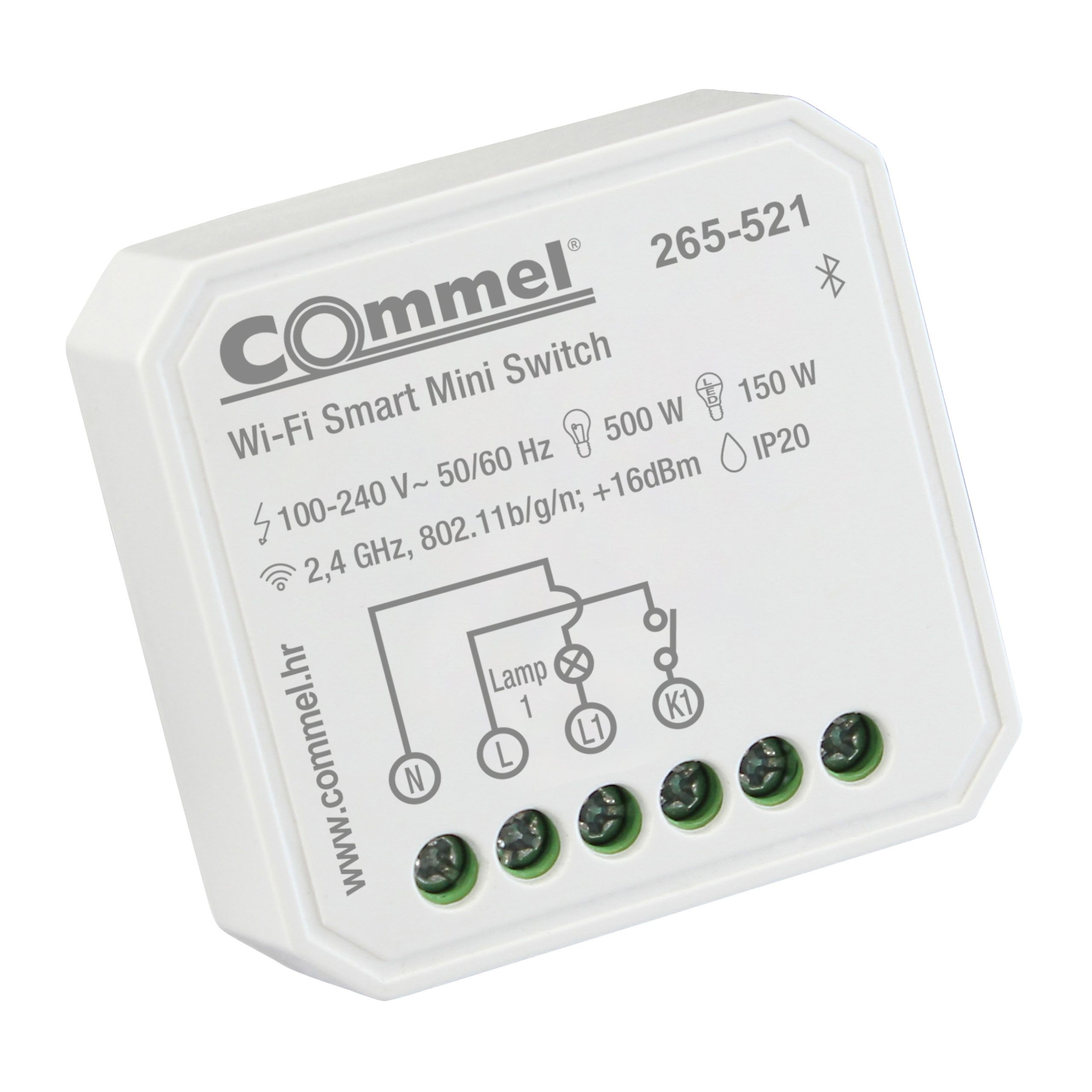 Микромодул с Wi-Fi за SMART управление 1x 150W LED чрез Ios/Android приложение Commel IoT