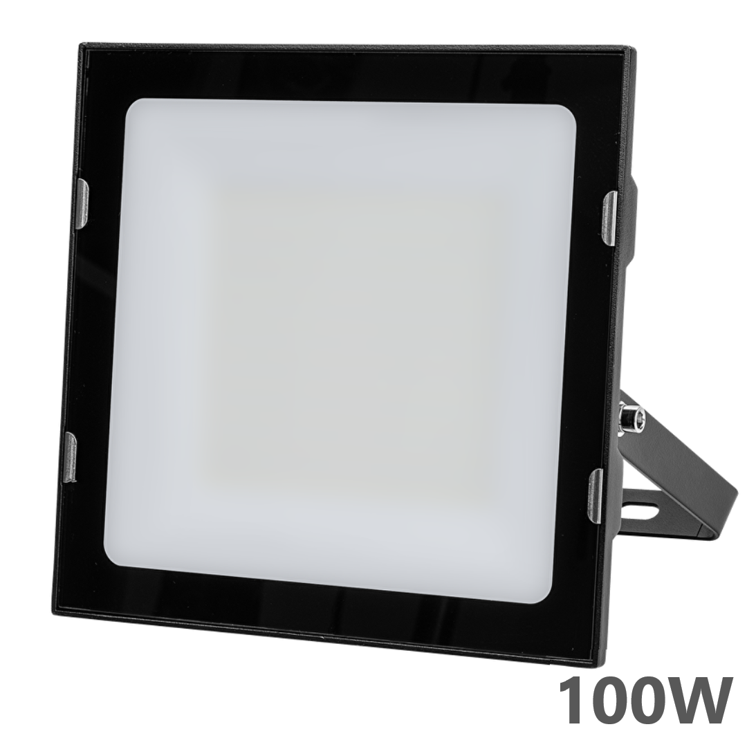 LED SLIM ПРОЖЕКТОР 100W, 6500K, 220-240V AC, IP65 СТУДЕНА СВЕТЛИНА