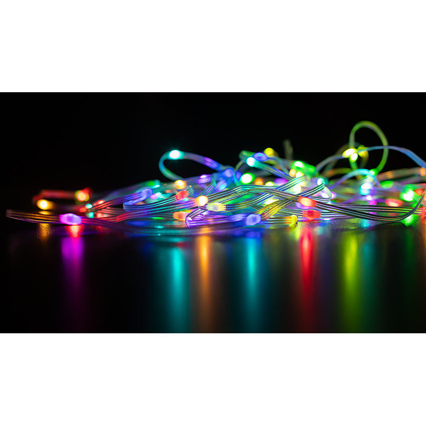LED USB Амбиентно осветление, 1W/m, RGB, 5V DC, SMD3939, 10m, 10 LEDs/m, IP65
