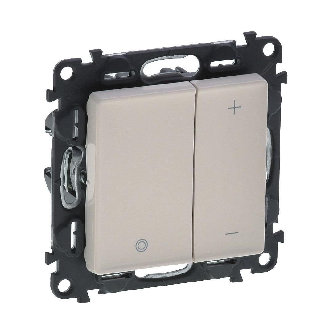 Димер бутонен R=3-400W L=3-400VA LED=3-125VA цвят крем Valena Life Legrand