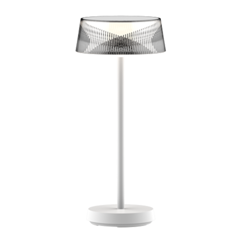 LED ДИМИРАЩА ПРЕЗАРЕЖДАЕМА НАСТОЛНА ЛАМПА 2.3W, 3000K, IP44, БЯЛА